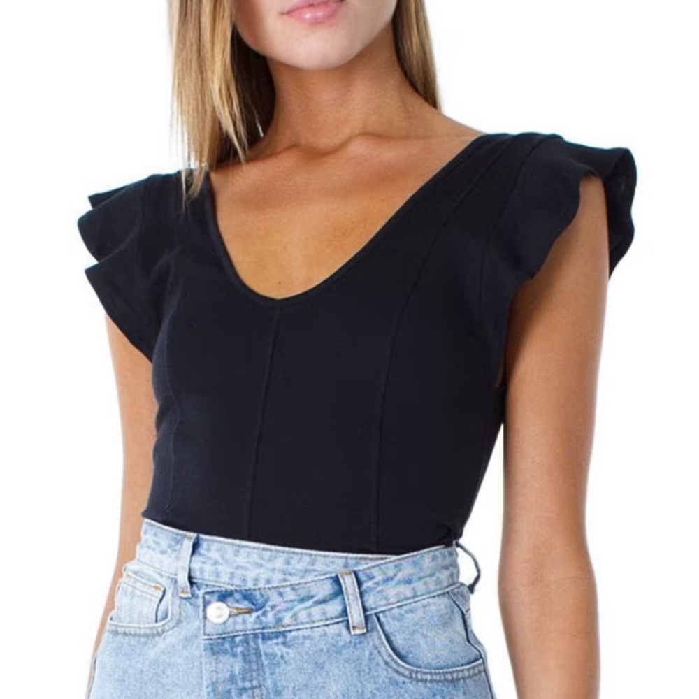 Free People Black Top